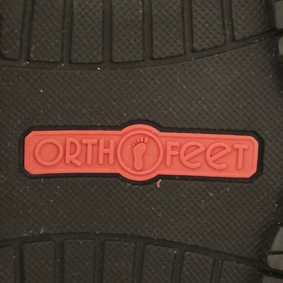 Orthofeet Dolomite Mens Size 8 4E X-Wide Black Leather Work Shoes Steel Toe - Picture 7 of 10